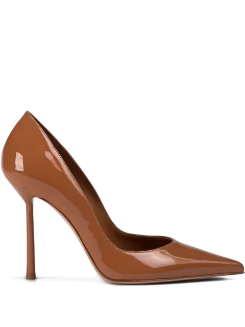 Le Silla 100mm Bella patent pumps Brown 4215C090BXPPKAB