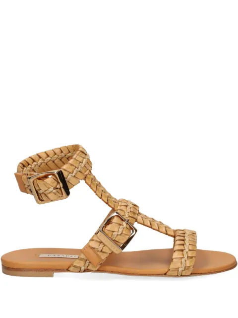 Casadei open-toe braided-strap sandals Neutrals 1L361J0101C2774