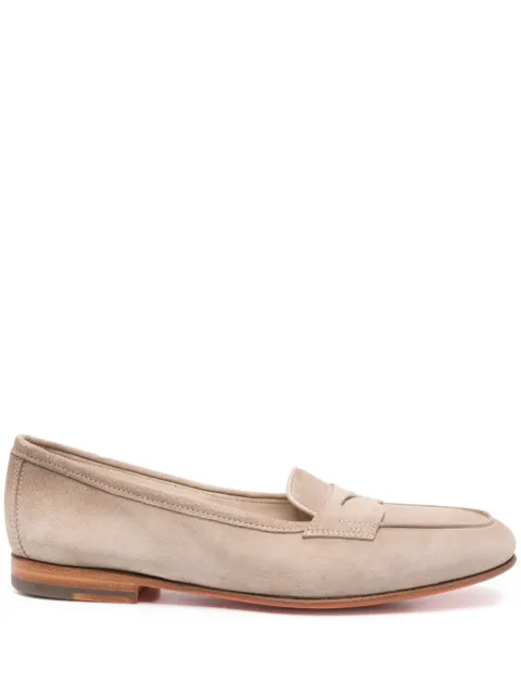 Santoni Carla suede loafers Neutrals WUNY71031SA4SAEA