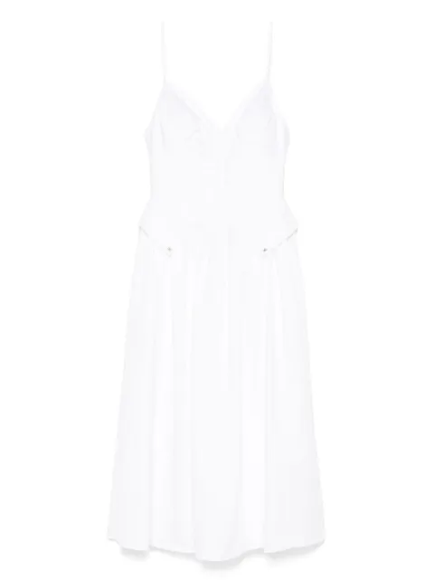 Elisabetta Franchi flared midi dress White AB75252E2