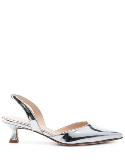 Anna F. 55mm metallic pumps Silver 1840