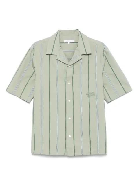 Maison Kitsuné striped shirt Green OM00421WC5029