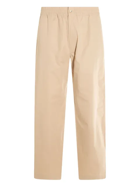 Maison Kitsuné cotton straight-leg trousers Neutrals OM01117WW9031
