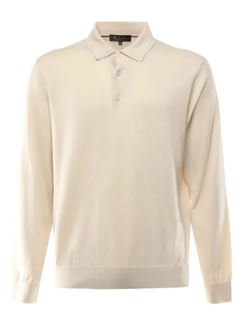 Loro Piana cotton polo shirt Neutrals FAO9899