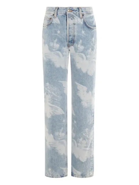 Fiorucci cotton straight jeans Blue U02SPDJE075DN03