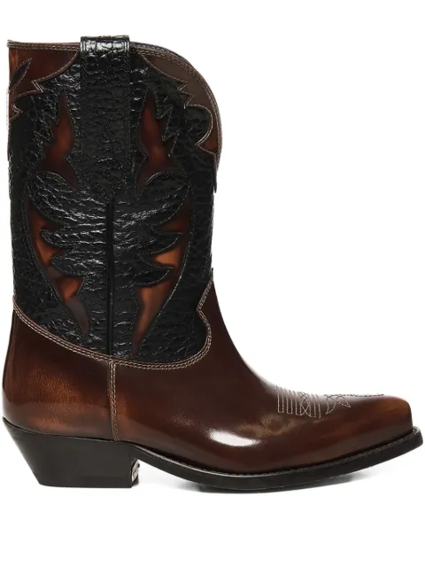 Golden Goose Wish Star cowboy boots Brown GWF00861F006913