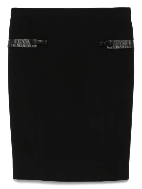 Christian Dior Pre-Owned 2010s textured mini skirt Black CD380LF