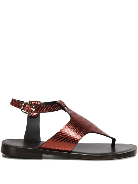 Giuliano Galiano Sissy round-toe sandals Red SISSY
