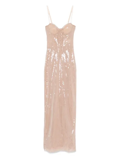 Giuseppe Di Morabito sequinned maxi dress Neutrals 04SSLD14804416