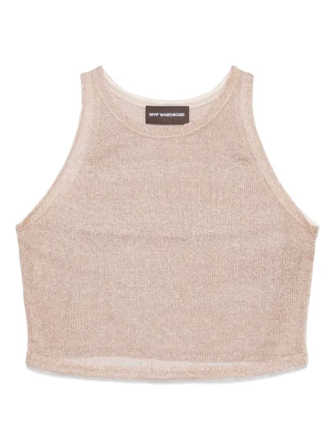mvp wardrobe lurex tank top Brown 25EO2M0F0304764