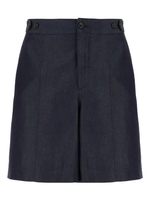 Alexander McQueen high-waisted denim shorts Blue 828588QYABM