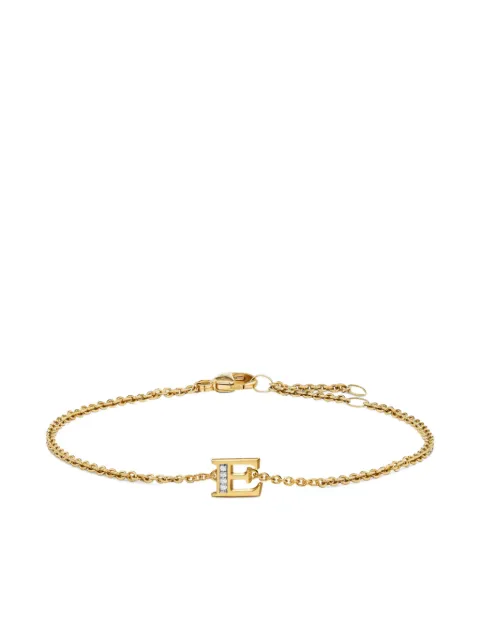 David Yurman 18K yellow gold Petite Pavé Initial diamonds bracelet Gold B18561D88ADIE