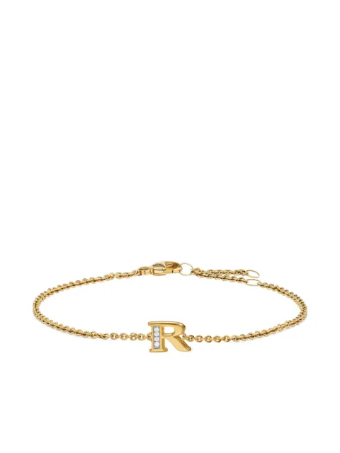 David Yurman 18K yellow gold Petite Pavé Initial diamonds bracelet Gold B18561D88ADIR