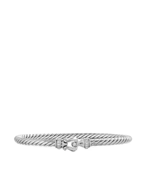 David Yurman sterling silver Cable Flex diamonds bracelet Silver B18093DSSADI
