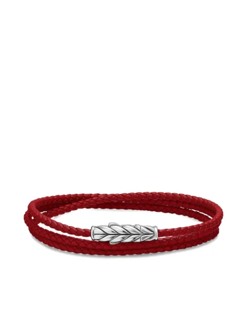 David Yurman sterling silver Chevron Triple bracelet Silver B35144MSSRDLE