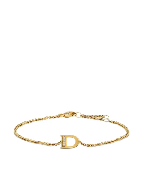 David Yurman 18K yellow gold Petite Pavé Initial diamond bracelet Gold B18561D88ADID