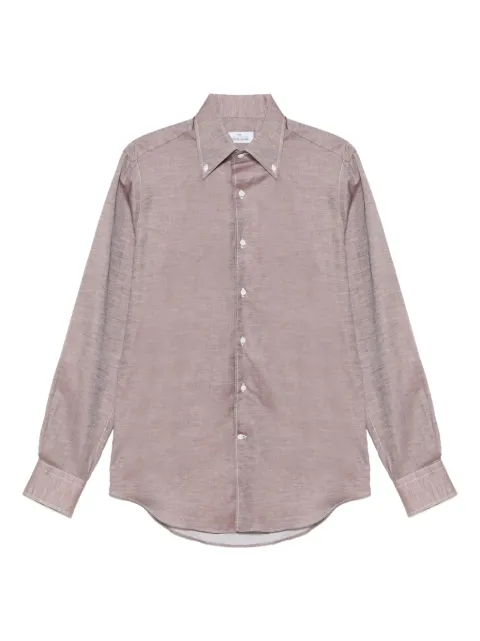 Alessandro Gherardi long-sleeve shirt Brown DOUBLEBD7437