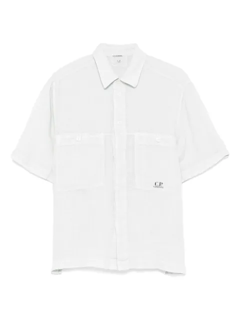 C.P. Company linen shirt Blue 18CMSH239A005415G
