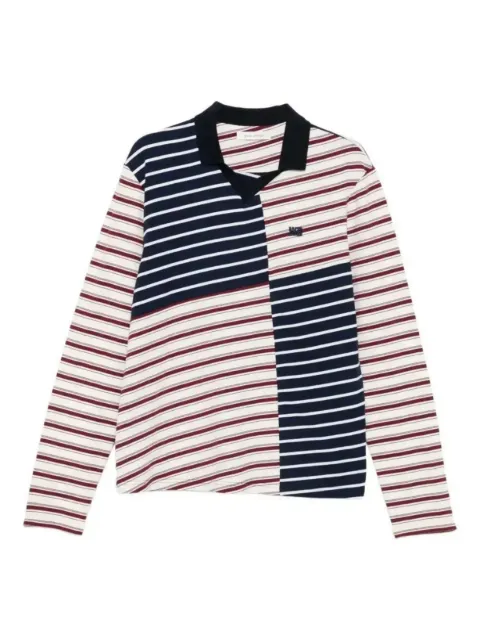 Wales Bonner striped panelled T-shirt White MA25JE24JE07153CO