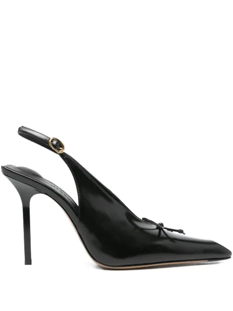 Jacquemus The high Cubisto slingback pumps Black FOW00137AC18A03