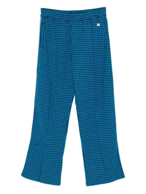 Wales Bonner houndstooth track trousers Blue MA25JE16JE05505BR