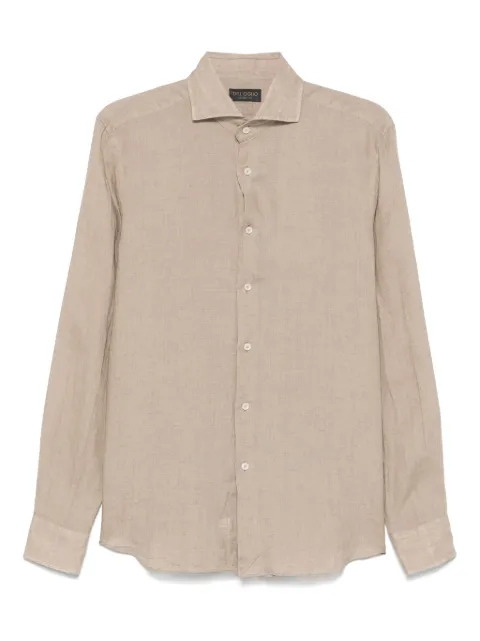 Dell'oglio linen shirt Brown 72111297
