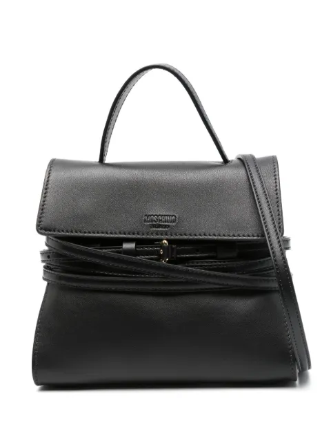 Moschino small Tie Me top bag Black MC4163PP0MOA0