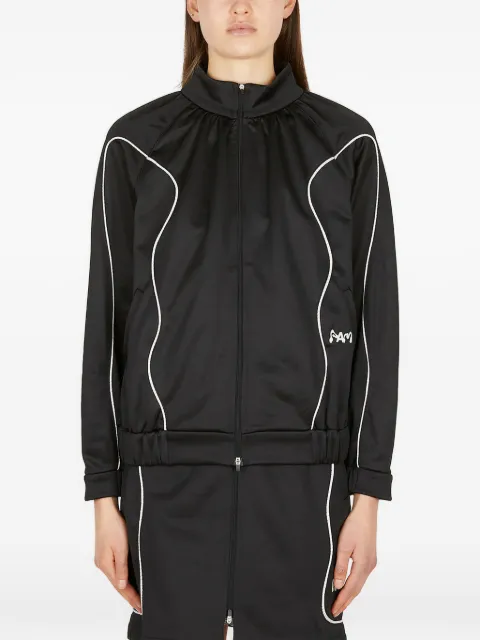 Perks And Mini graphic logo embroidery jacket Black PAW224031BLACK