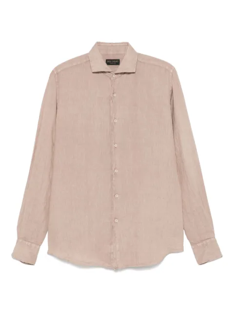 Dell'oglio linen shirt Brown 72281191