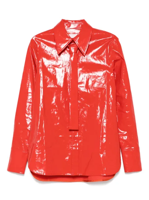 Jil Sander tie-detail shirt Red J03DL0183J60082