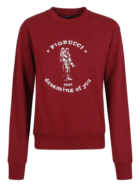 Fiorucci logo-print sweatshirt Red W02SMSCR188CJ05