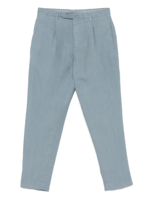 Dell'oglio pleated tapered-leg trousers Blue SCILLATCR3434