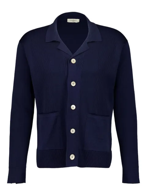 Piacenza Cashmere ribbed-knit cardigan Blue 796485F