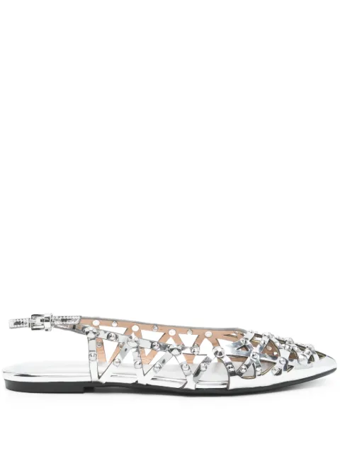 Ash Mirror ballet flats Silver S25BAZAAR05