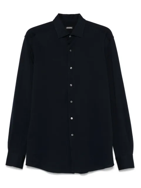 Zegna piqué shirt Blue UFX18A9SRO1