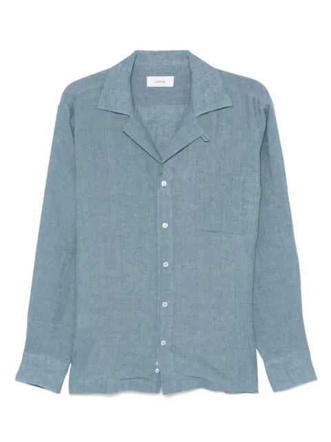 Lardini linen shirt Blue ESPAULESC1932