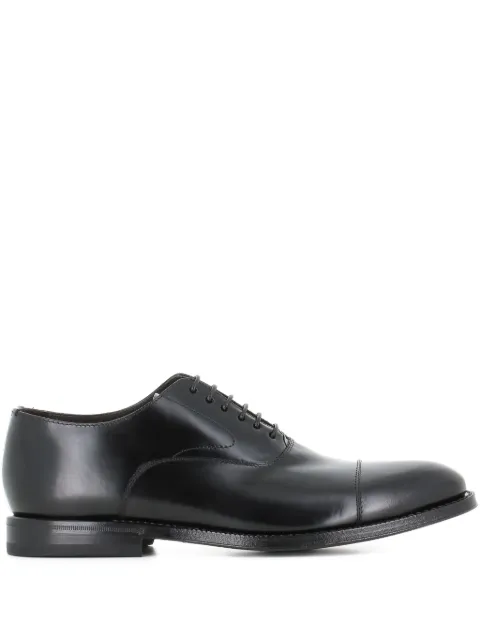 Green George cap-toe Oxford shoes Black 5010627