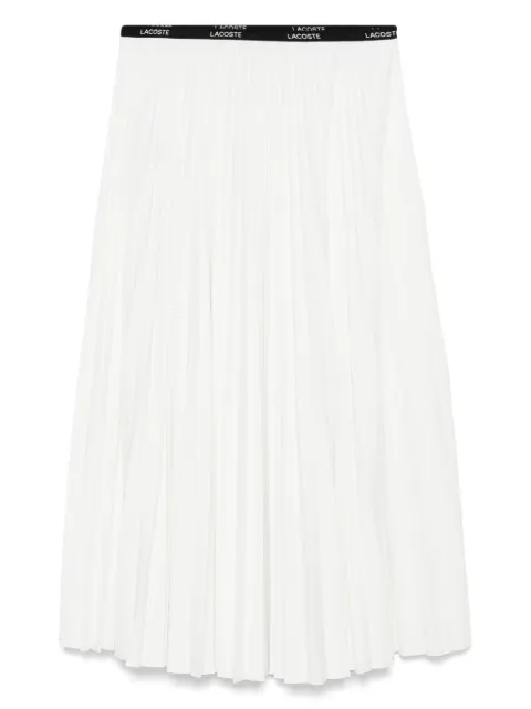 Lacoste plissé midi skirt White JF1402