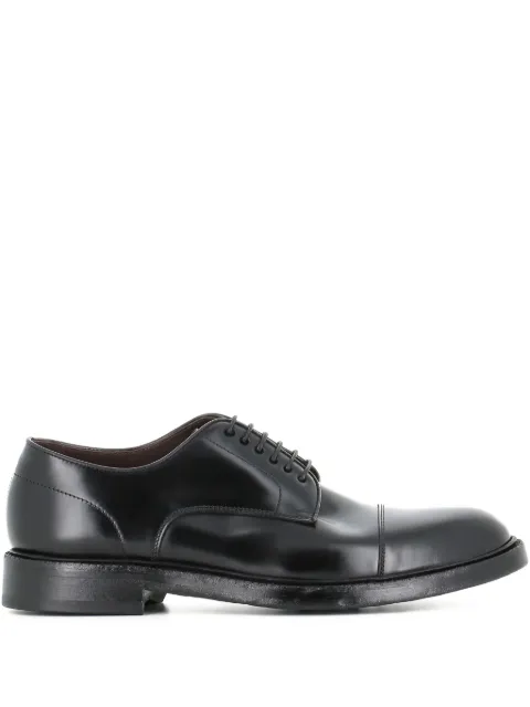 Green George 7084 cap-toe Derby shoes Black 70846013