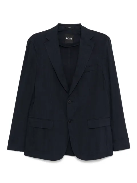 BOSS single-breasted blazer Blue 50540685