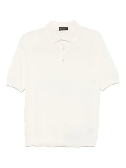 Dell'oglio knitted polo shirt White PL1MCCR12S