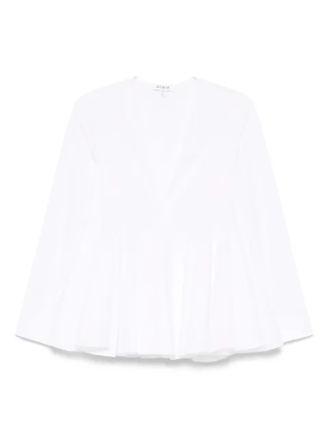 Alaïa flare shirt White AA9C0976T611A