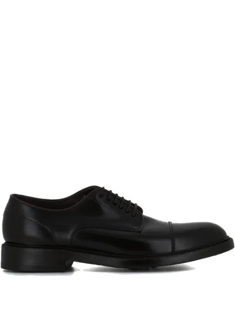 Green George 7084 cap-toe Derby shoes Brown 7084