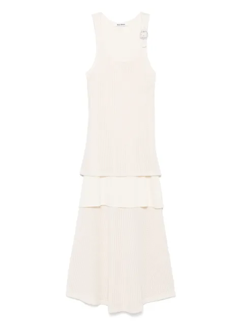 Wales Bonner Serenity midi dress Neutrals WS25JE20JE02099
