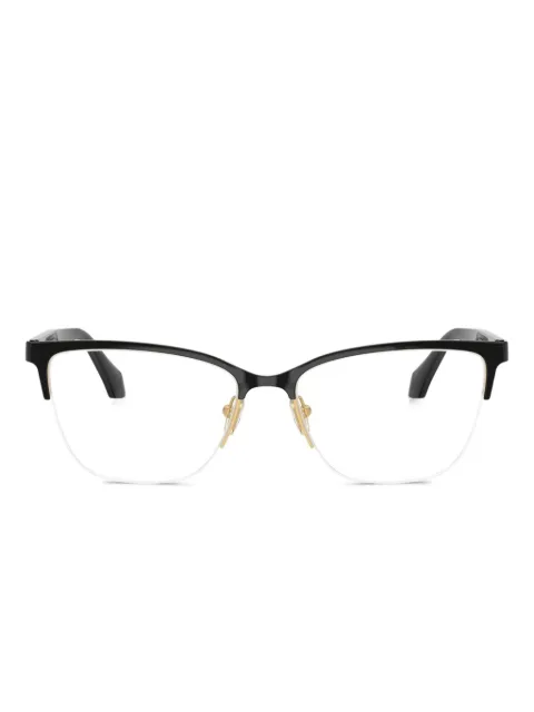 Versace Eyewear logo-print glasses Black VE1304