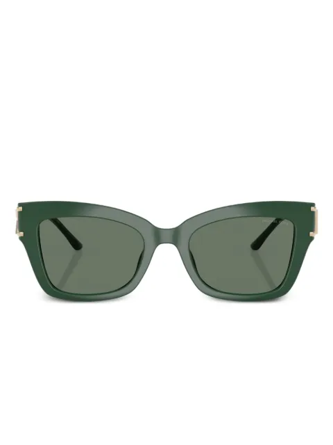 Michael Kors logo-plaque sunglasses Green MK2237U