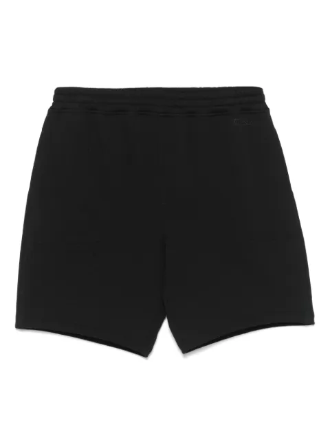 Zegna logo-embroidered track shorts Black N6N101940