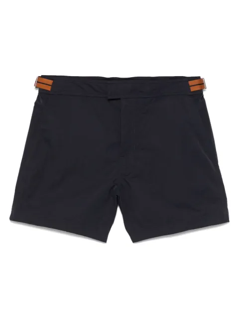 Zegna stripe-detail swim shorts Blue N7B542400
