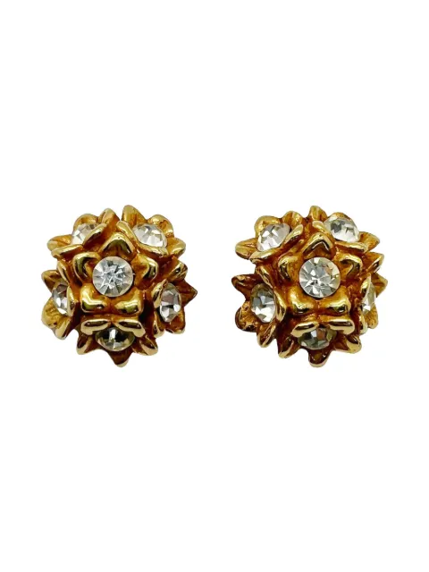 Jennifer Gibson Jewellery 1980s Alexis Lahellec floral-cluster earrings Gold JGJALEXISERG