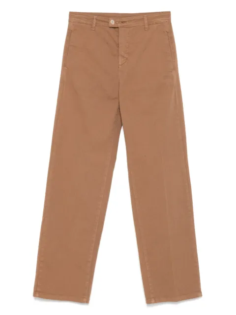 Merci logo-print trousers Brown P375T